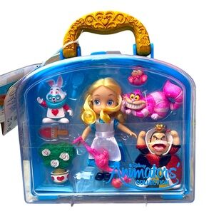 NWT Disney Alice In Wonderland Animations Mini Doll Playset